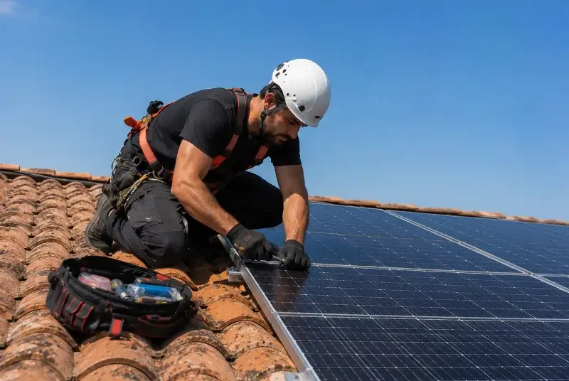 Maintenance et monitoring de panneaux solaires à Saint-Hippolyte